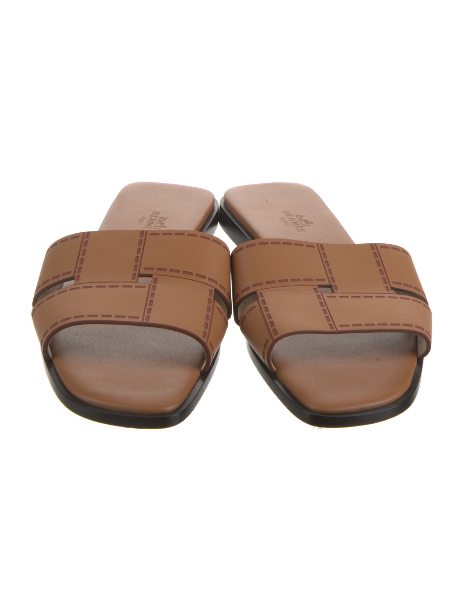 Hermès Leather Slides
